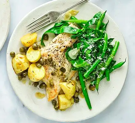 chicken-piccata-with-garlicky-greens-new-potatoes-db4e56b